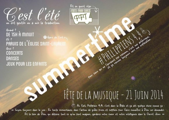 En avant la musique ! Flyer Saint Laurent © Communauté de l'Emmanuel 2014