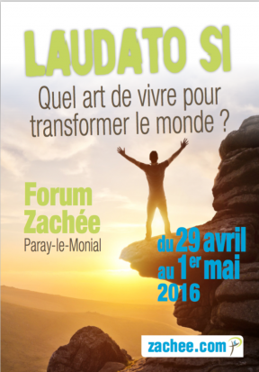 Le forum Zachée fêtera les 10 ans des parcours ! Flyer-Laudato-si