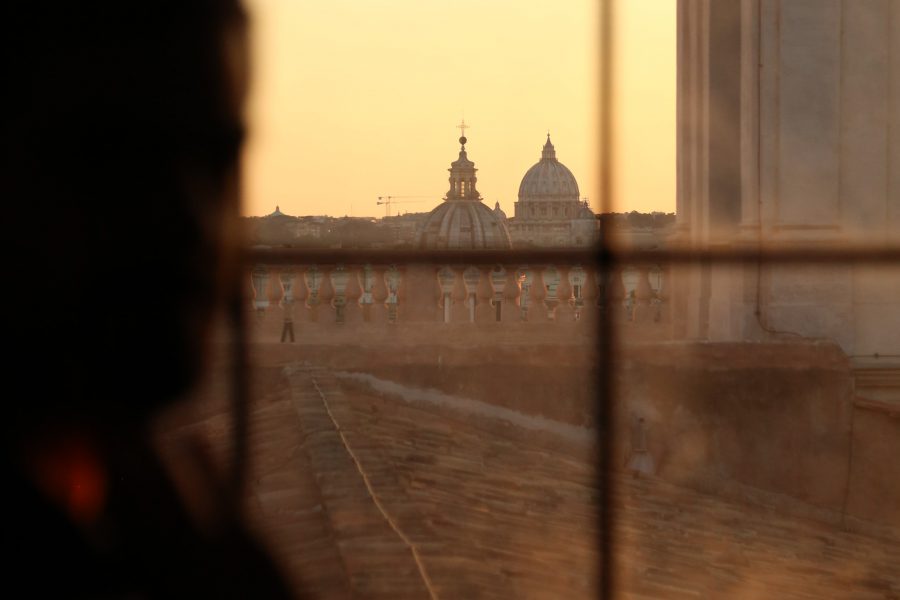 Album photos ROME Vue sur Rome au soleil couchant depuis la Bibliothèque