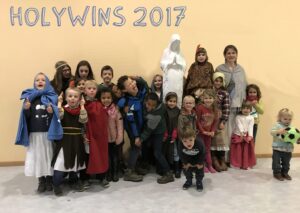 Belgique : HolyWins2017 avec saint Jean Berchmans Holywins2017 logo