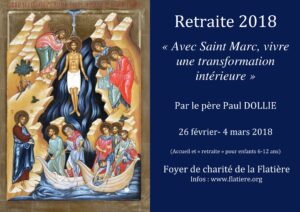 Devenez missionnaires avec saint Marc ! Retraites 2018 transformation 1