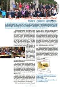 Devenez missionnaires avec saint Marc ! Article st Marc