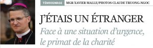 Migrants : Témoignages d'évêques sur l'accueil Mgr Malle