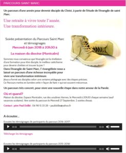 Devenez missionnaires avec saint Marc ! Site saint Marc
