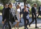 Visite de Brigitte Macron à la Trinité-des-Monts 2018-06-26 – Brigitte Macron à la Trinité des Monts – visite des jardins