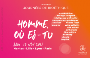 Homme, où es-tu ? Les journées de bioéthique approchent Journees Bioethique Cartes de visite18 V