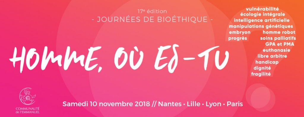 Journées de Bioéthique : l'espérance ne déçoit pas ! header inscription JBioethique