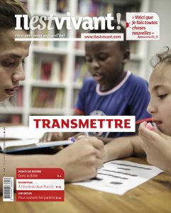 Un numéro d'Il est vivant pour nous aider à transmettre IEV n340 BD ecole Gabriel Fichefeu 1