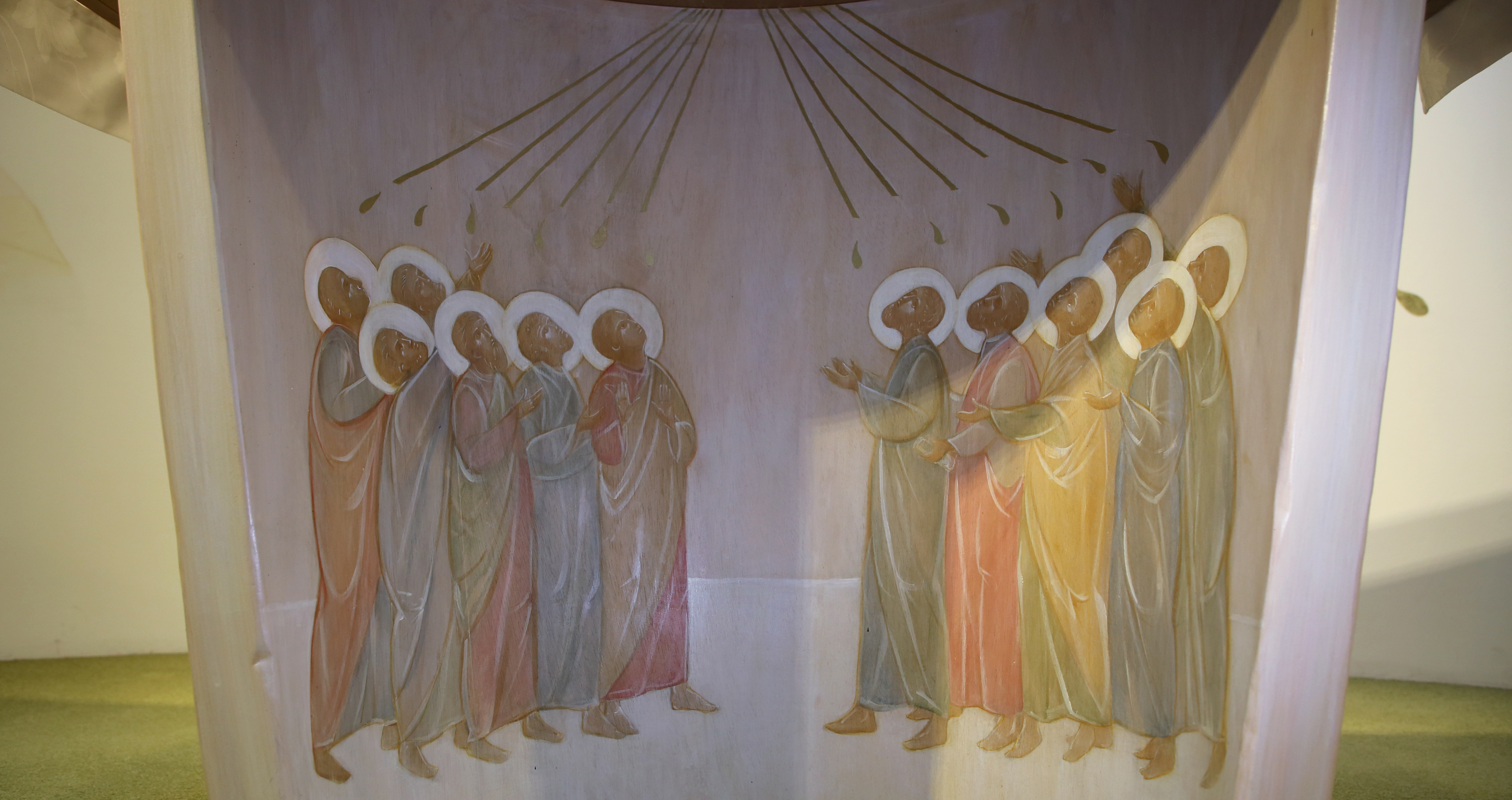 Découvrir les icônes de la chapelle de la Domus (Paris) Effusion Pentecote