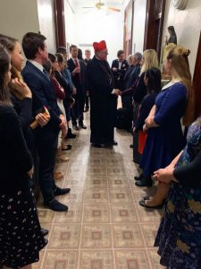 Le cardinal Dolan rend visite à l'ESM New-York IMG 0276