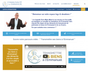 Transmettre ses biens à l’Emmanuel, c’est nous aider à transmettre le trésor de la foi Site donations