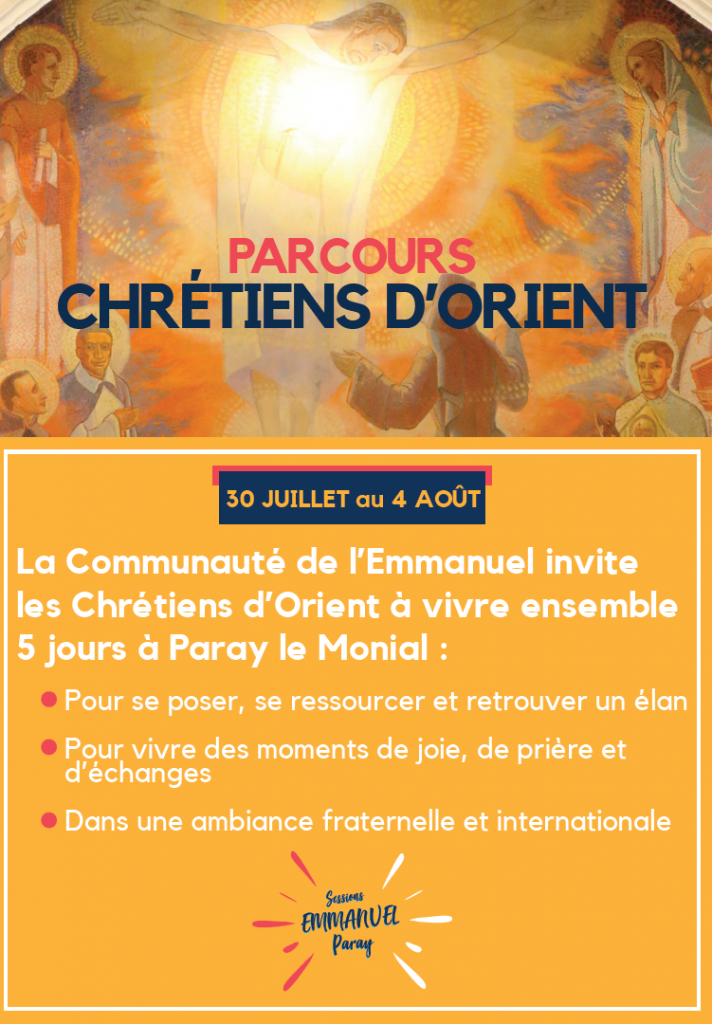 Chrétiens d'Orient : rendez-vous à Paray ! COtexte