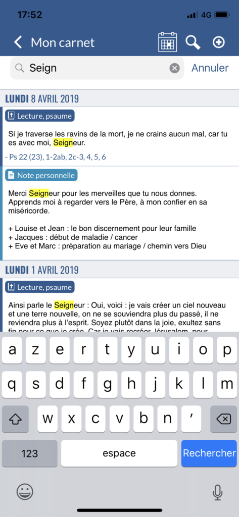 Dieu avec Nous : une nouvelle version pour l'appli de prière quotidienne recherche carnet