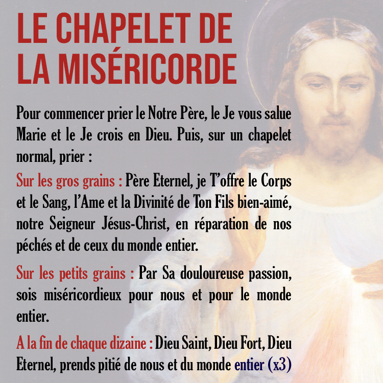 Comment prier le chapelet de la miséricorde visuel carre Chapelet misericorde C