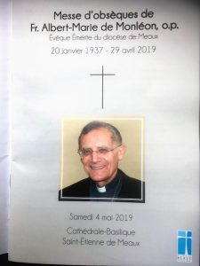 La prière de Mgr Albert-Marie de Monléon Mgr de Monleon 2