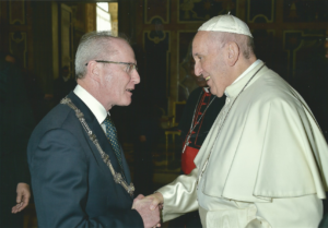 Consécration des médecins au Cœur de Jésus à Rome. bernard bij paus