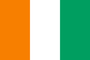3 nouvelles fraternités de sœurs consacrées dans l'Emmanuel Drapeau Cote dIvoire.svg