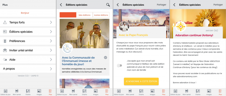 Découvrez les éditions spéciales de Découvrir-Dieu ! Screens Editions speciales
