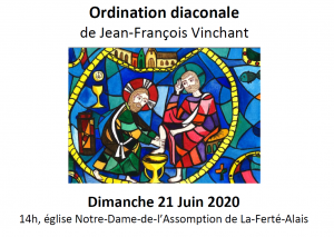 Annonce des ordinations diaconales 2020 JF Vinchant