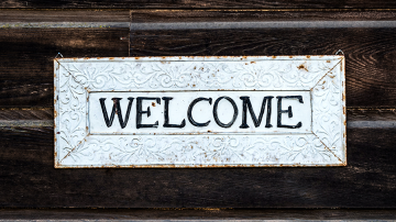 Le blog Vignette pancarte porte welcome