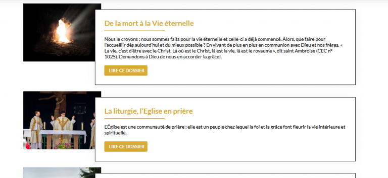7 bons plans numériques pour soutenir sa foi Bandeau dossiers screen