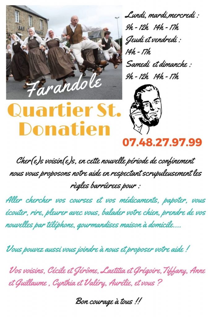 C'est pas parce qu'on est confiné qu'on ne peut pas évangéliser ! Tract telephone quartier