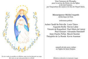 Ordinations sacerdotales et diaconales 2021 FP ordination Aubert de Petiville complet