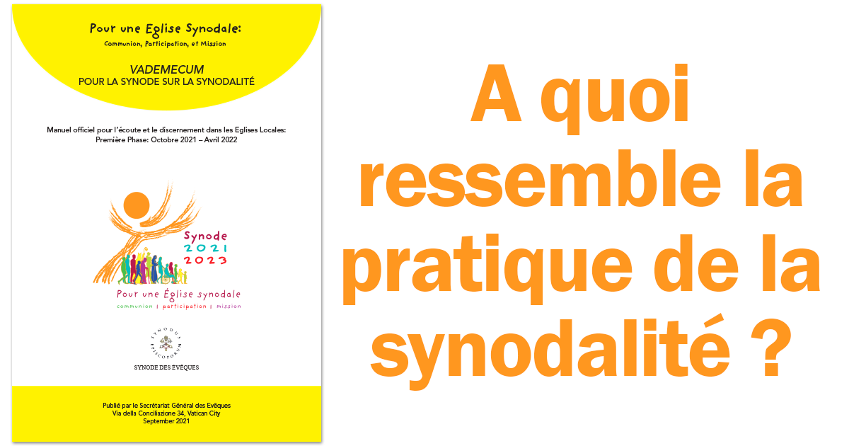 Synodalité, construire une Eglise différente Vignette Facebook attitudes synode