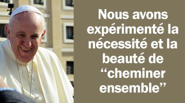 Le blog Vignette Facebook pape cheminer synode
