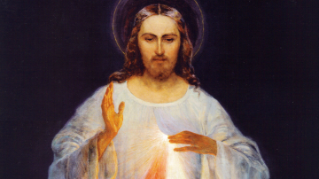 Vignette Facebook Jesus misericordieux tableau