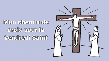 Vignette Facebook chemin de Croix coloriage