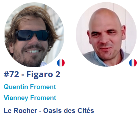 Le Rocher traverse l'Atlantique Froment Rocher