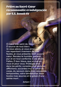 Une neuvaine au Sacré Cœur avec les papes neuvaine sacre coeur 2022 priere Benoit XV