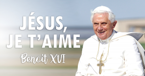 Communauté de l'Emmanuel Vignette Facebook Jesus je taime Benoit XVI